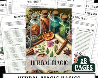 Grimorio de magia herbaria / Guía de brujería para principiantes (PDF)