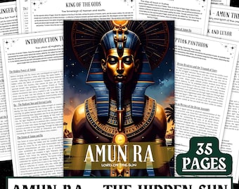 Amun Ra Worship Guide | Egyptian Sun God Grimoire (Digital Download)