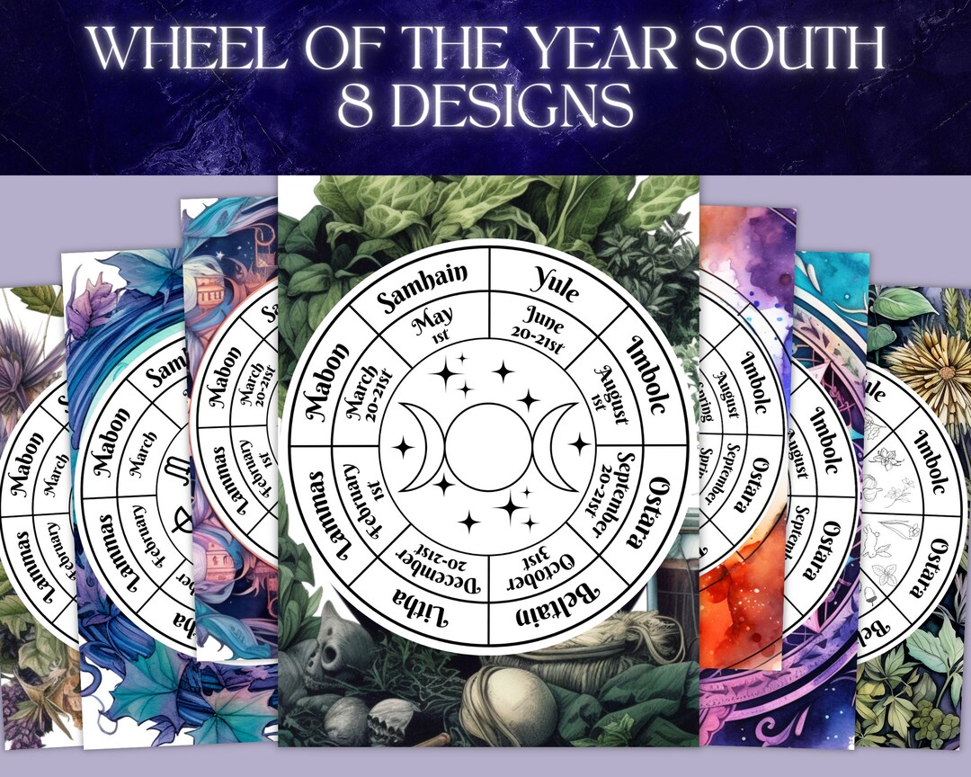 Wheel of the Year Southern Hemisphere Bundle Printable Etsy Australia