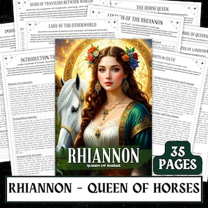 Grimorio de Rhiannon / Devocional de la Diosa Celta, Libro de las Sombras (Descarga digital en PDF)