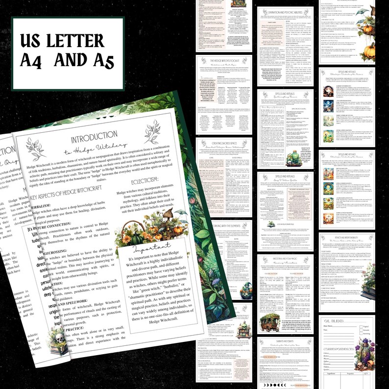 Häckhäxgrimoire | Örtmedicin, guide till naturmagi (digital nedladdning) bild 7