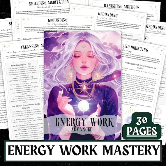 Energy Work Guide | Advanced Witchcraft Workbook (PDF)