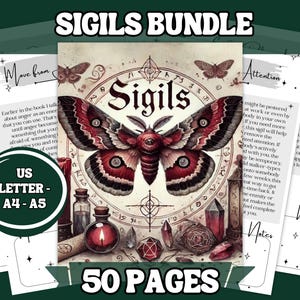 50 Empowered Sigils: Printable Grimoire Pages (Digital Download)