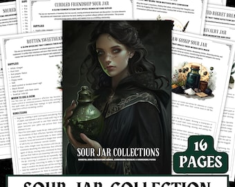 Sour Jar Spellbook – 15 Baneful Witchcraft Rituals (Printable PDF)