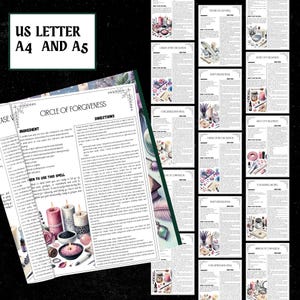 Forgiveness Spells Set | Healing Rituals, Grimoire Pages (Digital Download) image 7