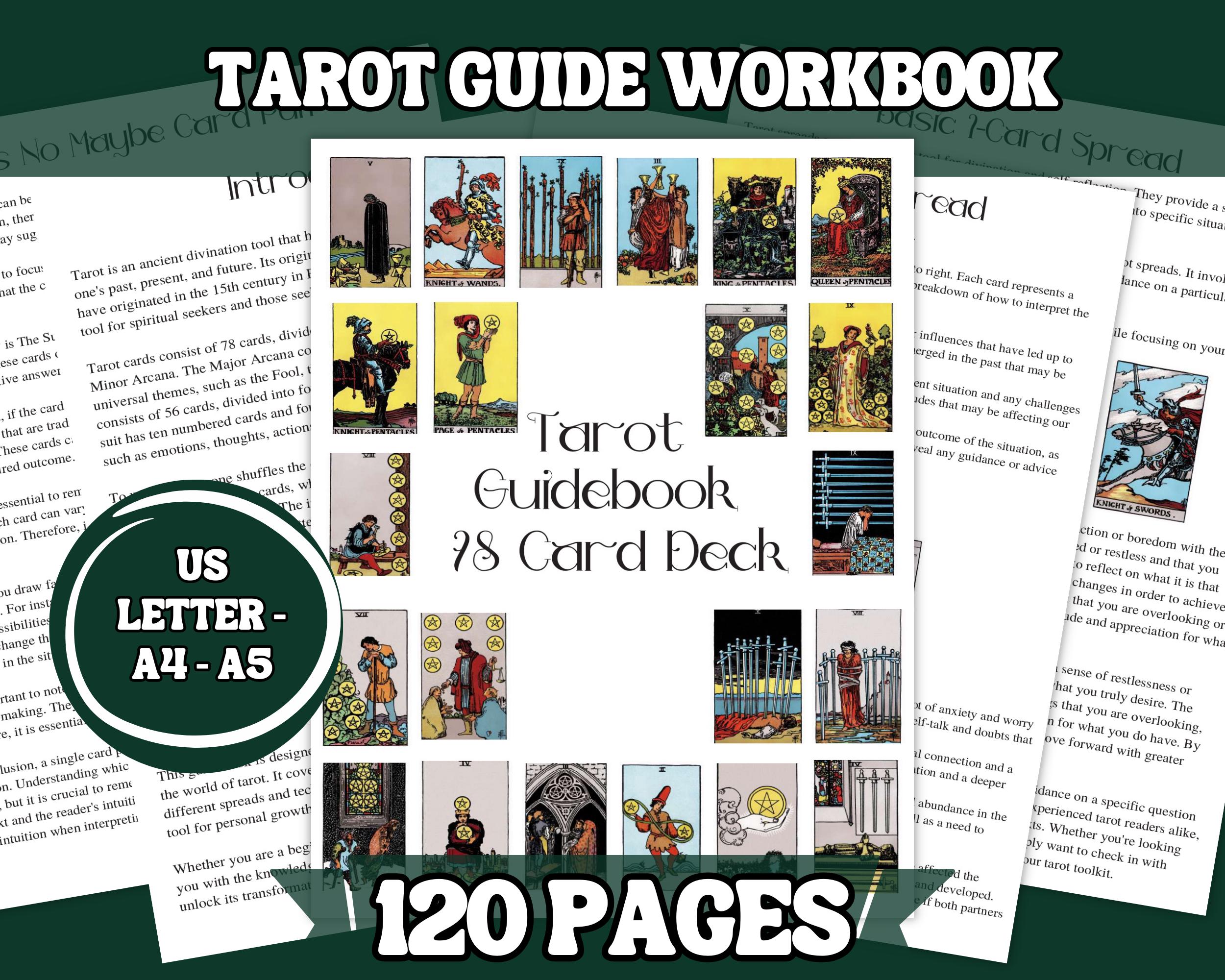 Beginner Tarot Guidebook | Card Meanings & Spreads (PDF) - Etsy