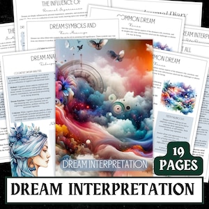 Dream Interpretation Grimoire | Dream Journal, Symbol Meanings (PDF) image 1