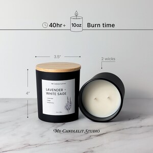 Espresso Scented Soy Candle: Coffee Bean Vanilla Cream Scent, Phthalate-Free Fragrance Oils Essential Oils Bild 6