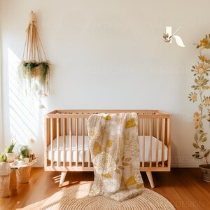 Muslin Blanket Mockup PSD and Canva, Muslin Baby Blanket Mockup Photoshop Canva Drag and Drop for Pattern Designer, Baby Blanket Mockups, Blanket Mockup Photoshop Smart Object, POD and Commercial Use