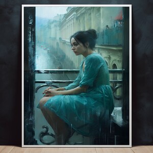 Victorian woman Posters Prints Wall Art Modern Home Room Bar Decor Painting Unframed