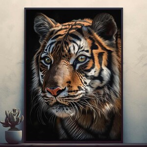 Bengal Tiger Poster Drucke Wand Kunst Modern Home Room Bar Decor Gemälde Ungerahmt