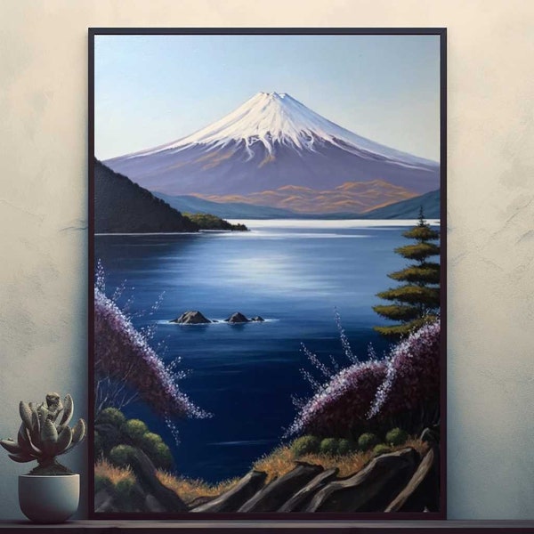 Mt Fuji   Beautiful Nature Posters Prints Wall Art Modern Home Room Bar Decor Painting  Unframed