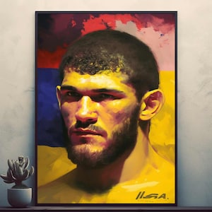 Khabib Nurmagomedov Sport Poster Drucke Wand Kunst Modern Home Room Bar Decor Gemälde Ungerahmt