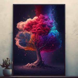 Majestic Tree   Beautiful Nature Posters Prints Wall Art Modern Home Room Bar Decor Painting  Unframed