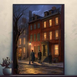 Vintage building   Vintage Posters Prints Wall Art Modern Home Room Bar Decor Painting  Unframed