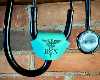 Genuine Cowhide Leather Custom Engraved Stethoscope Tag – Personalized Gift for Nurses, Doctors & Medical Professionals