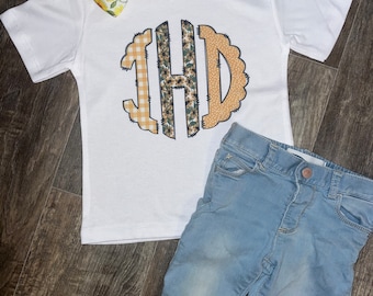 Sunflower Monogrammed Tee