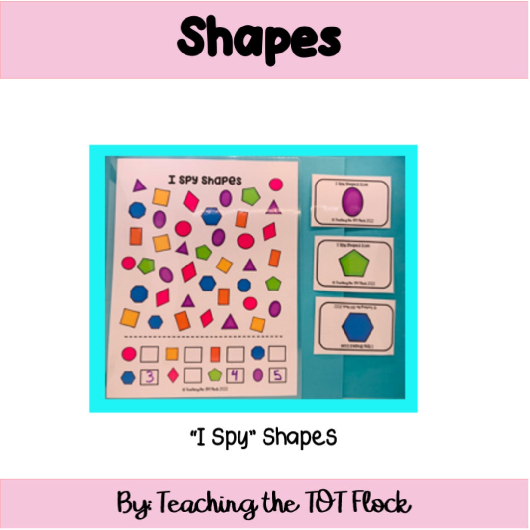 Toddler Shapes Activities - Etsy