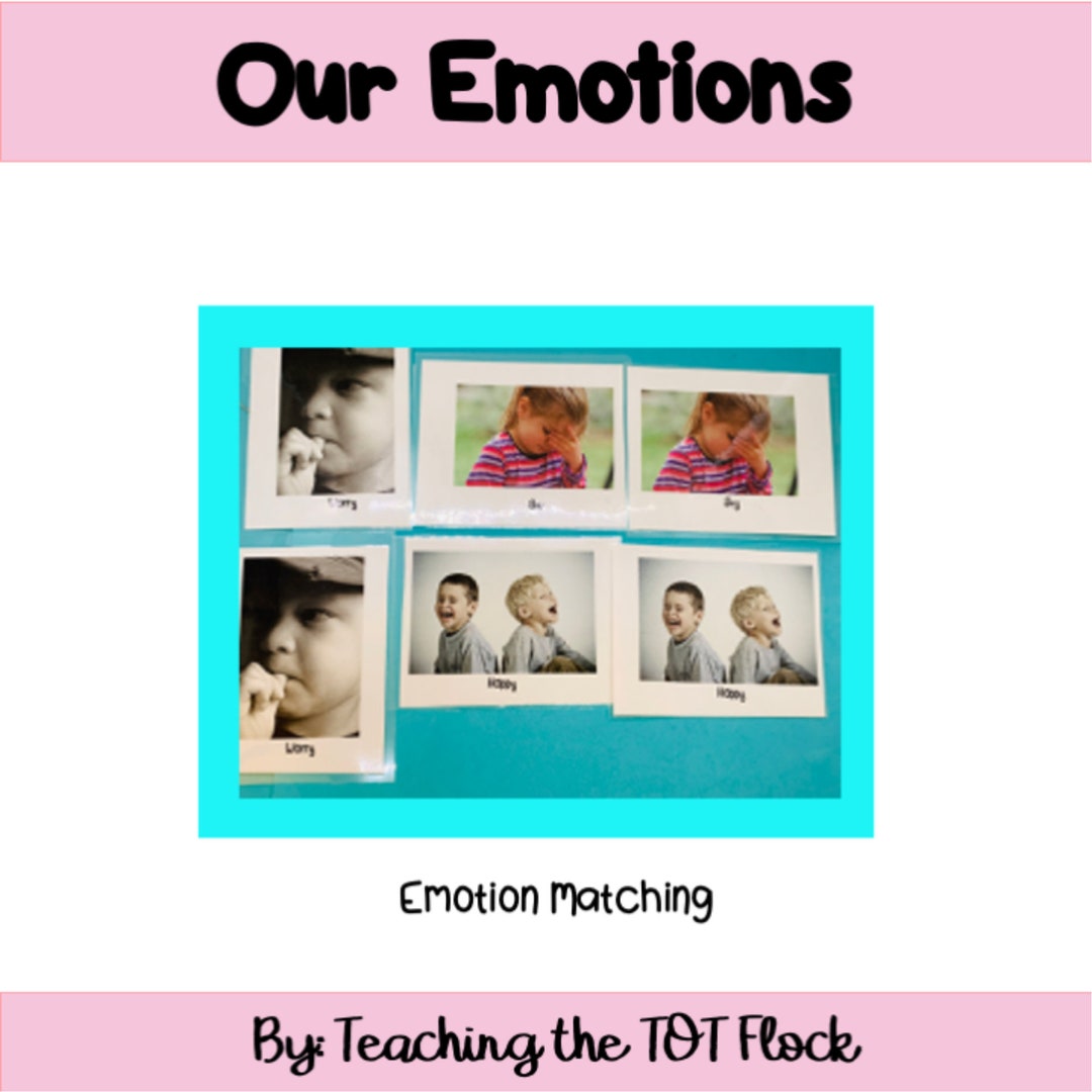 Our Emotions Toddler Packet - Etsy