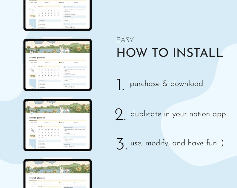 Template Travel Planner Notion Template Travel Planner Notion