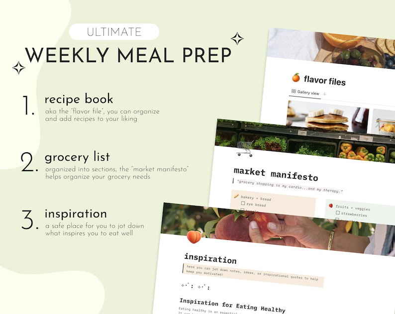 Notion Template Meal Prep Planner Ultimate Template Notion Dashboard Notion Template Meal Prep Planner Ultimate Template Notion Dashboard