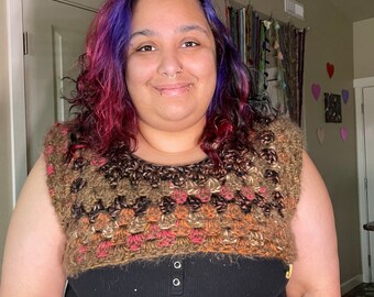 Brown Crochet Shrug, Handmade Shrug, Cute Brown Shrug, Beautiful Brown Shrug