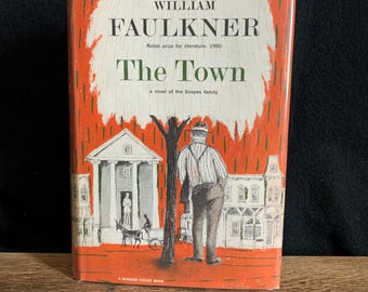 William Faulkner stated 1ST Edition "The Town" Hardcover 2nd book of the Snopes Family Trilogy