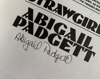 RARE Signed Abigail Padgett Advance Reading Copy "Strawgirl" softcover 1994 First Edition with full number line looks new and ships free