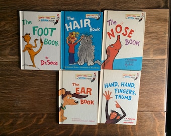 5 Vintage Hard Cover Bright & Early Books for Beginning Beginners Ships Free Dr. Seuss and Al Perkins