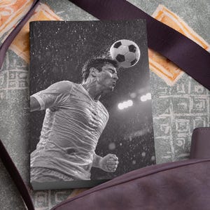 Personalize Soccer Journal Men Gift Idea Coach Notebook Sports Training Athlete Game Day Notes Tactical Book Portable Fitness Log Player