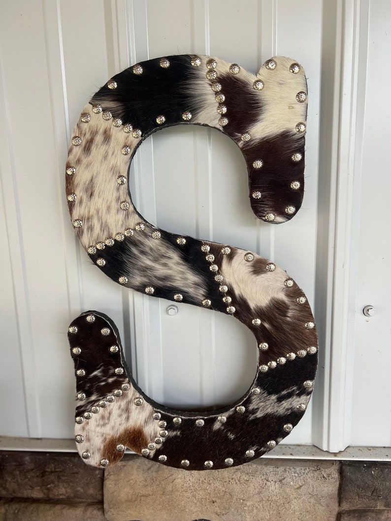 18custom Handmade Rustic Western Cowhide Letters Home Decor Wall