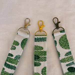 Cactus wristlet | cute boho wristlet | cute keychain