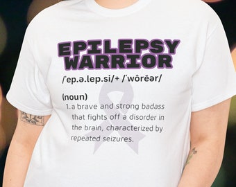 Epilepsy Warrior Shirt Epilepsy Awareness tshirt Designs Epilepsy Awareness Month Seizure Awareness tee Purple Ribbon Shirt Epilepsy Fighter