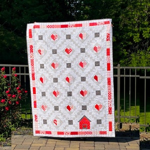 Digital PDF Quilt Pattern - &quot;Love is a Four-Legged Word&quot; Quilting Download