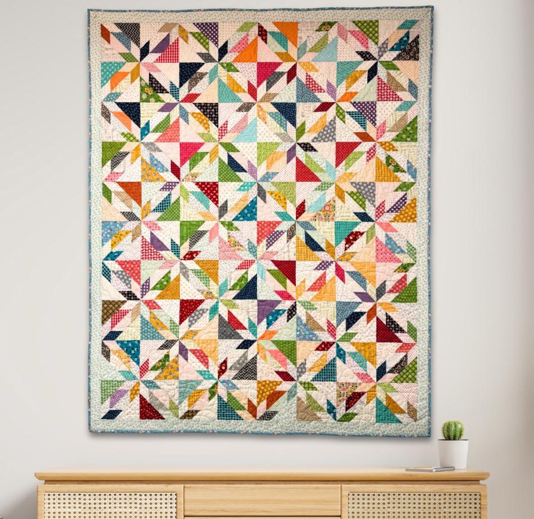 PDF Pattern - Discovering Stars Among the Scraps Quilt - PDF Download ...