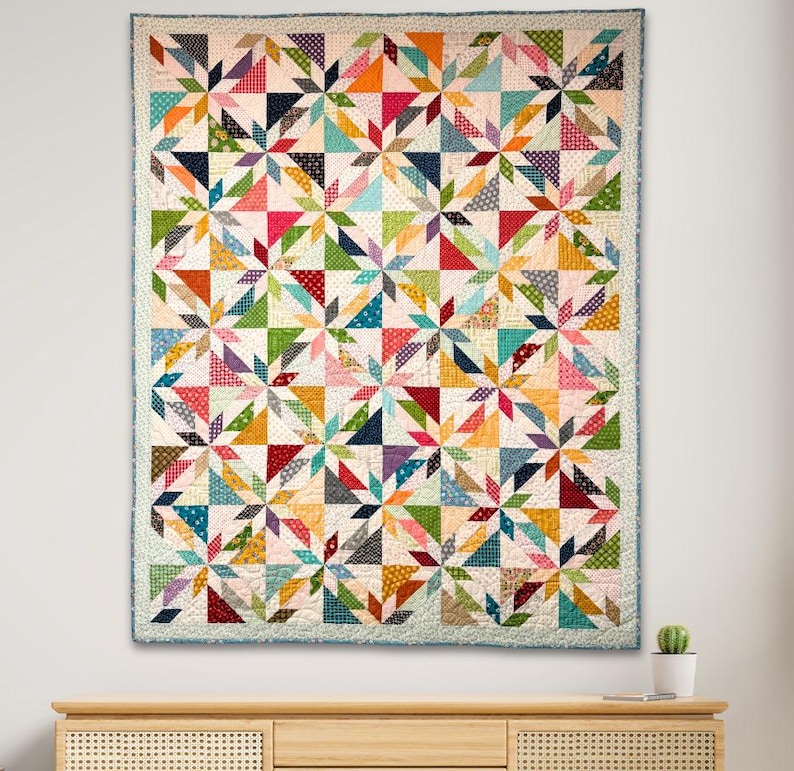 PDF Pattern - Discovering Stars Among the Scraps Quilt - PDF Download ...