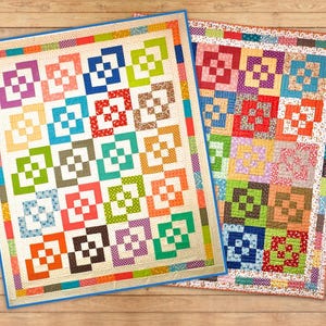 PDF Pattern - Jelly Roll Bento Box Quilt Pattern - PDF Download