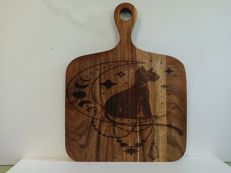 Acacia Wood Cutting Board Laser Engraved - Etsy