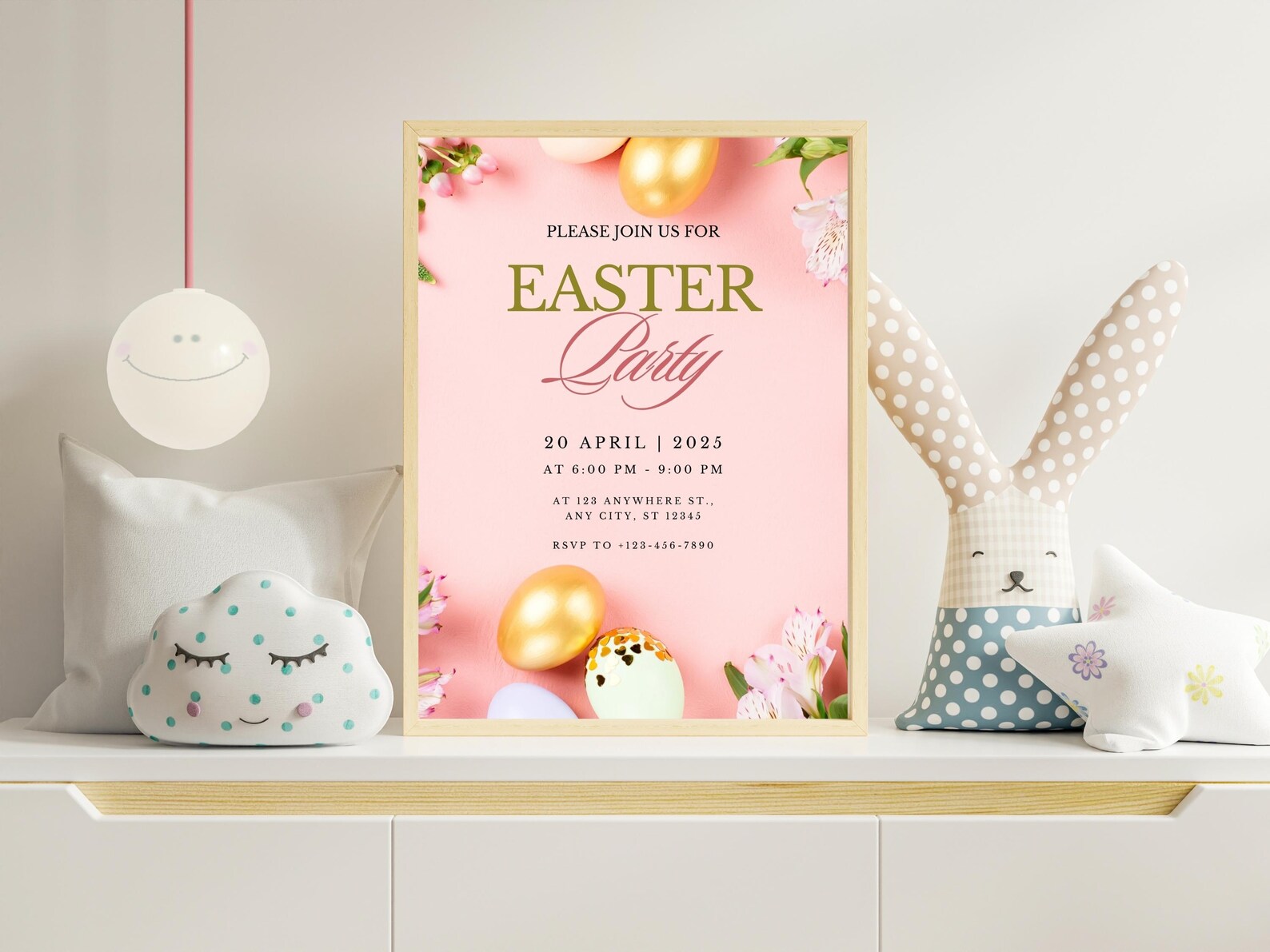 Editable Easter Invitation Template | 5x7
