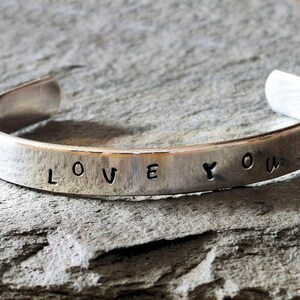 Personalized  sterling silver bangle gift for her. Handmade in the UK