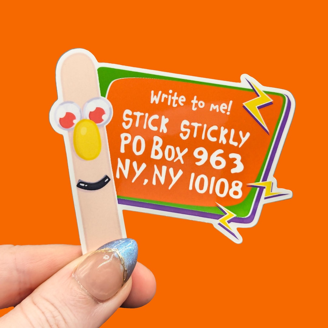 Stick Stickly Sticker - 90s Nickelodeon Nostalgia Vinyl Decal | PO Box ...