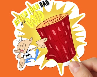Ren and Stimpy - Log Vinyl Sticker