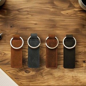 Porte-clés personnalisé, Porte-clés personnalisé, Porte-clés, Porte-clés en cuir, Porte-clés à personnaliser, Là où tout a commencé, Cadeau d'anniversaire de 3 ans. Cadeau homme