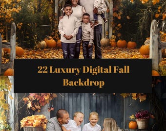 Luxury Fall Digital Backdrop, Fall backdrop, fall background, fall background digital download, fall background png, photography background