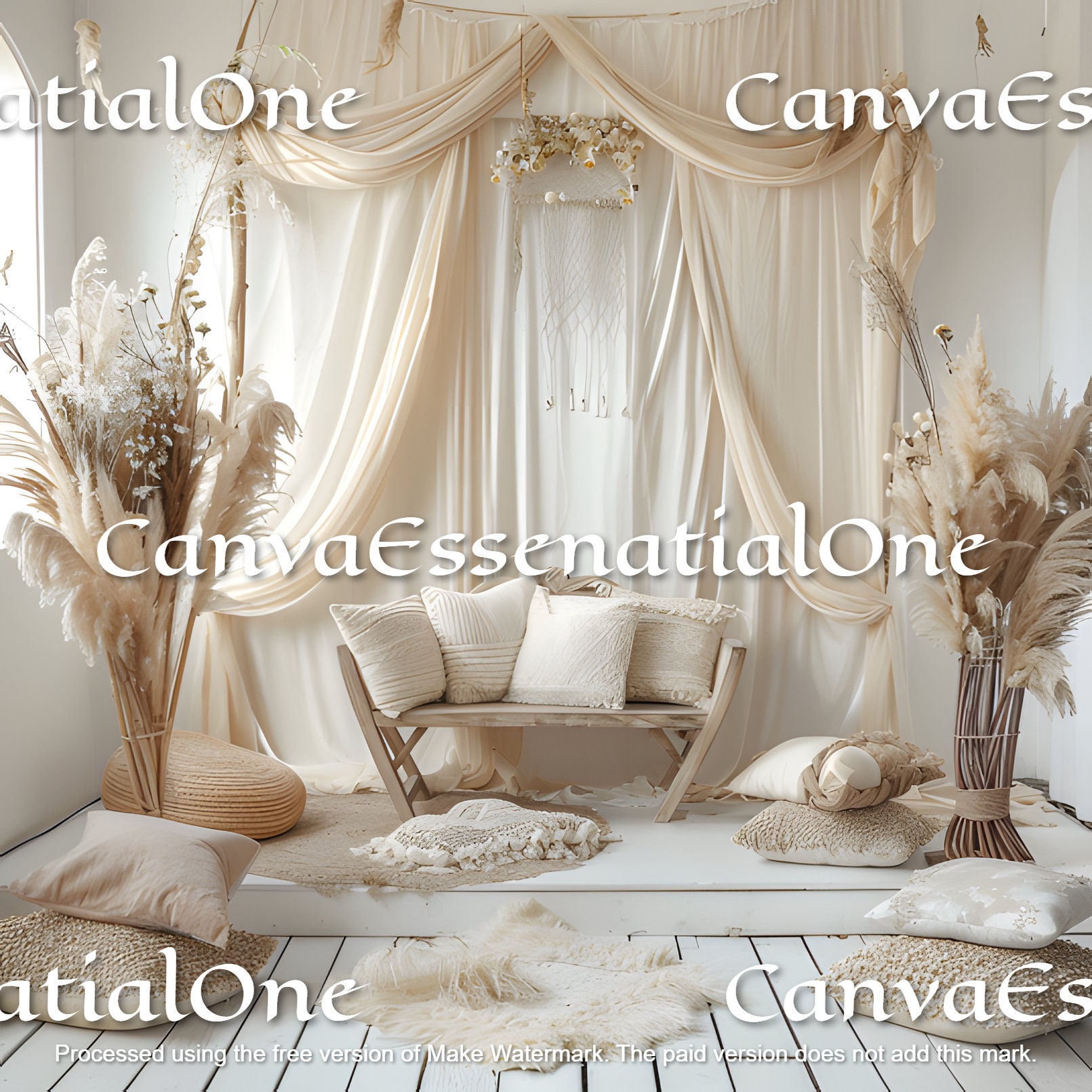 22 Luxury White Boho Backdrop Set, Luxury Digital Backgrounds, Luxury ...