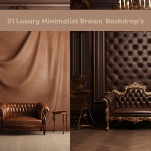21 Luxury Minimalist Brown Backdrop&#39;s, Luxury Backdrop, Minimalist overlays, Studio overlays, Digital Backdrop, Luxury overlays,