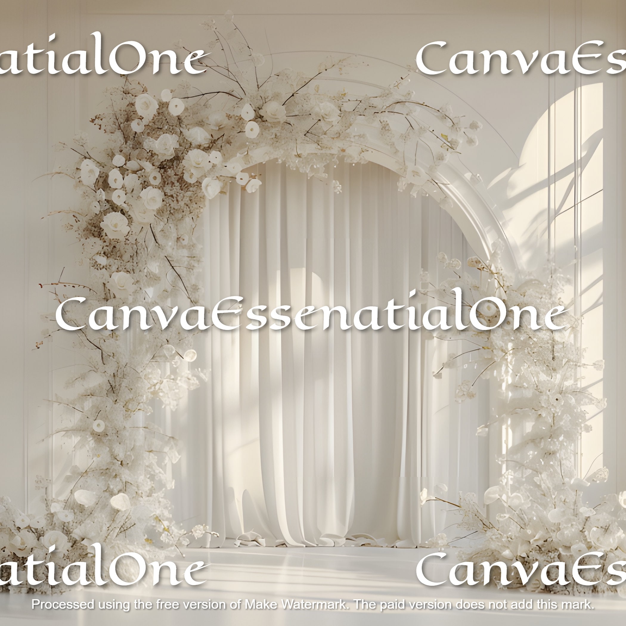 22 White Minimal Arch Backdrops: Luxury Digital Overlays - Etsy