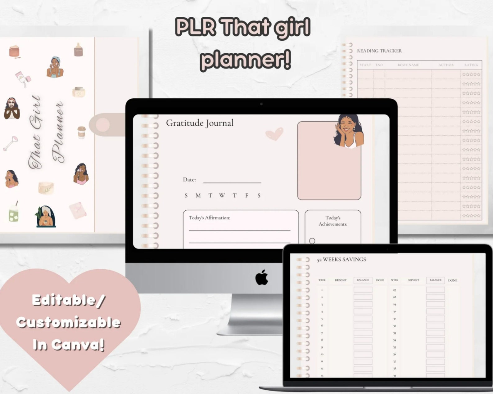 2023 Digital Planner THAT GIRL 2023 Planner Daily Weekly & - Etsy