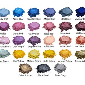 Mica Powder Cosmetic Series High Quality Mica For Cosmetics, Soaps, Candles, Resin Art, Nail Art, Eye Shadow, Lip Gloss, Bath Bombs