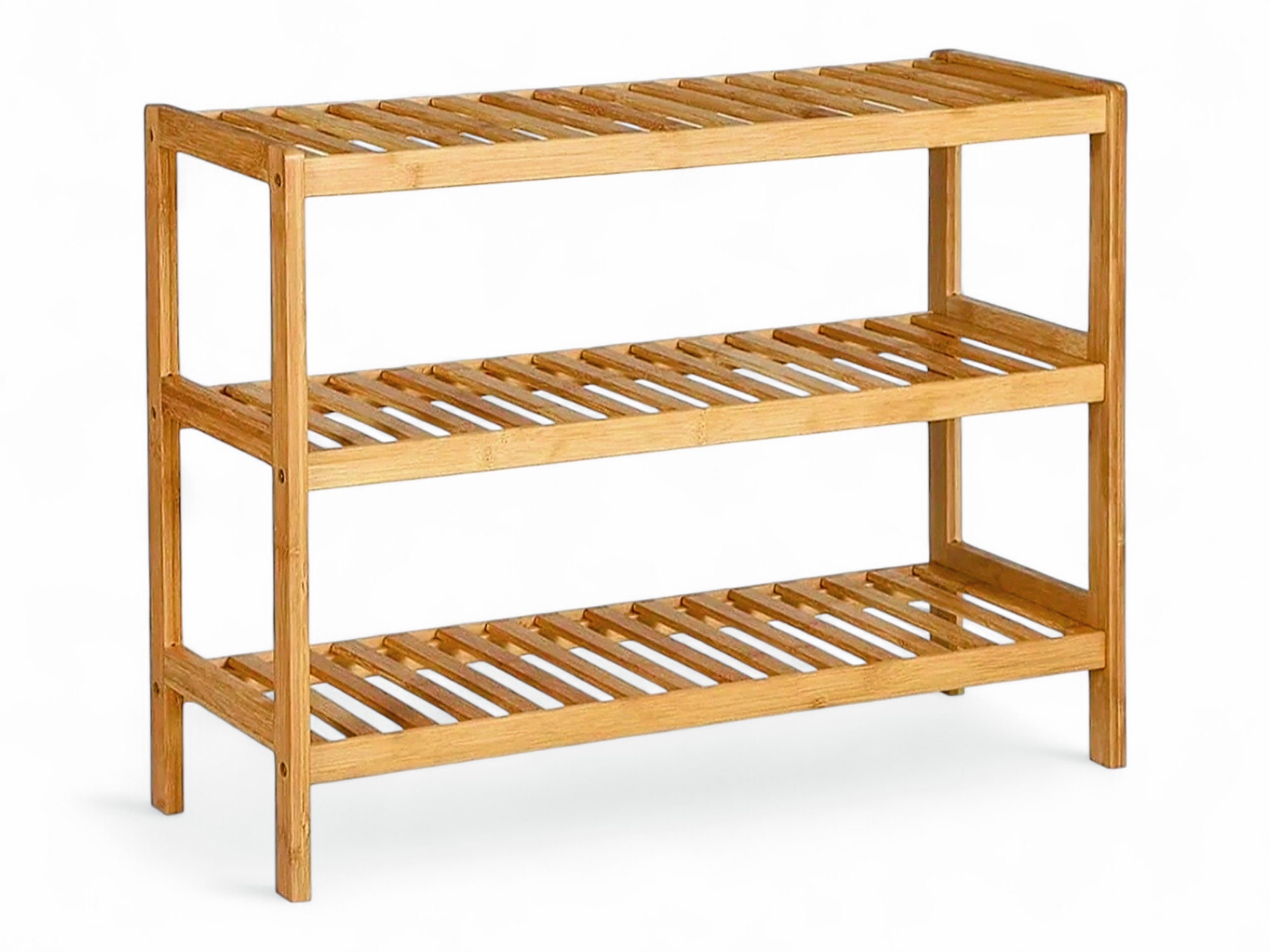 3 Tier Bamboo Shoe Rack, Storage Rack, Sturdy High Quality